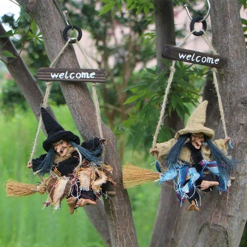 ALTAY Hanging Witch & Ghost Bar Decor