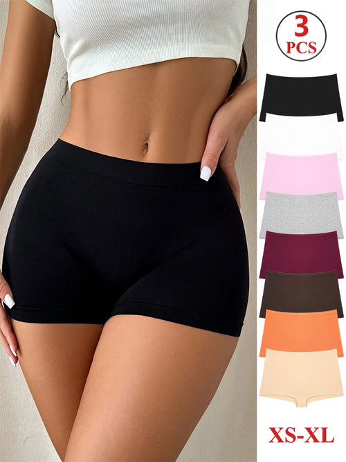 ALTAY Cotton Low Waist Boyshort Panties (3-Pack)