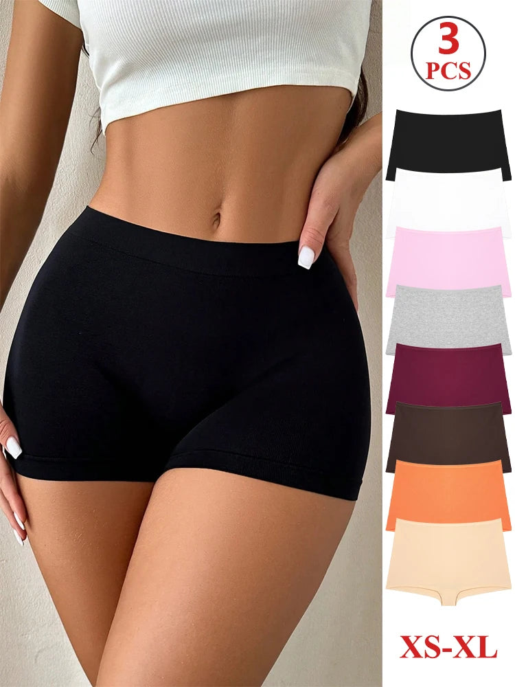 ALTAY Cotton Low Waist Boyshort Panties (3-Pack)