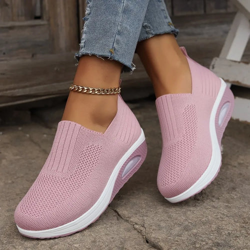 ALTAY Mesh Wedge Sneakers