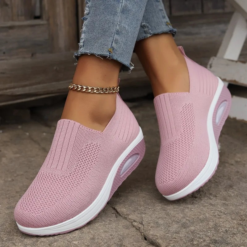 ALTAY Mesh Wedge Sneakers