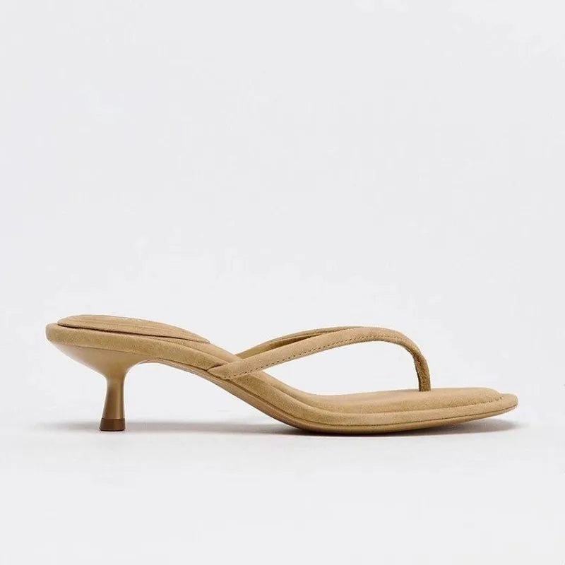 ALTAY Thin Heels Slippers Clip