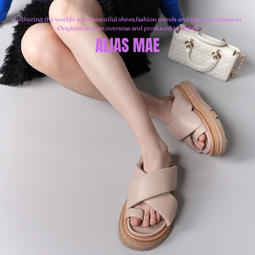 ALTAY Alias Mae Leather Cross Flats